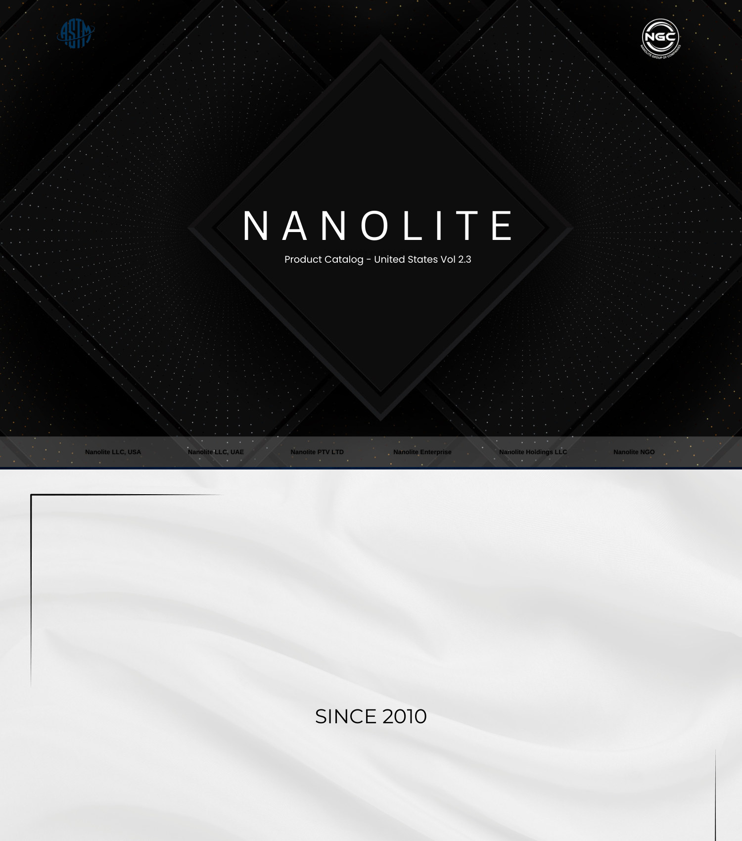 Product catalog — page 1, section 1